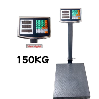 Balança Plataforma Digital 150kg Bivolt com Bateria