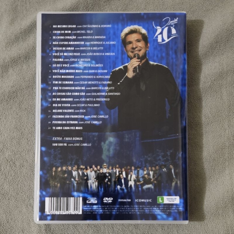 Dvd Daniel 40 Anos Ao Vivo + Convidados Volume 2 | Shopee Brasil