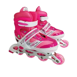 Kit de proteção + Patins ajustável no tamanho 30 a 34 - OTIMO PARA CRINCAS BRINCAREM COM PROTECAO.