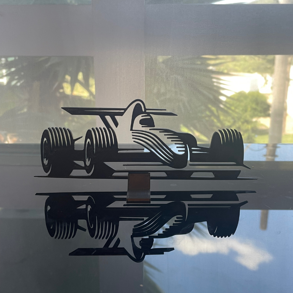 Silhueta Formula 1 F1 Decoração Carros Automotivo 3D