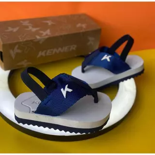 Chinelo Kenner Baby Infantil Confort Várias Cores Azul Preto Do 17 ao 24 Sola Antiderrapante Tira De Gorgorão