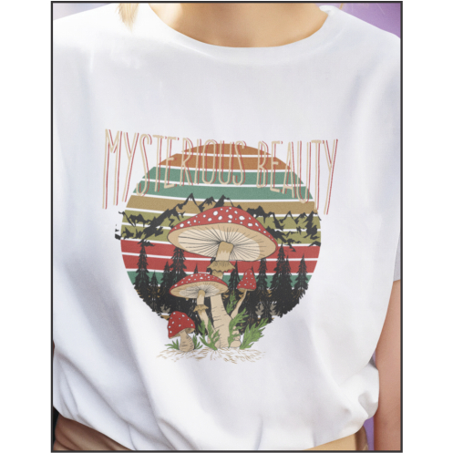 Camiseta StreetWear 100% algodão Unissex com Estampa 033 MYSTERIOUS BEAUTY
