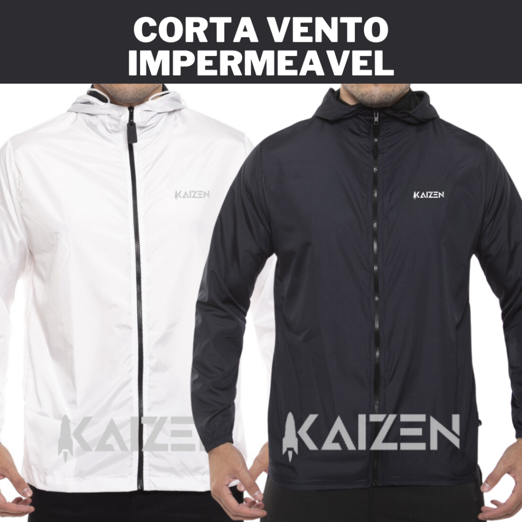 JAQUETA CORTA VENTO SEMI-FORRADA ( IMPERMEAVEL )
