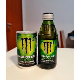 KIT PROMO - Monster M3 (Importado Japão 🇯🇵) Garrafa + Lata cheias 160/150ml Monster Extra Strenght