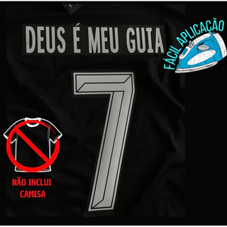 Frase e Numero Termocolante para aplicar em Camisa