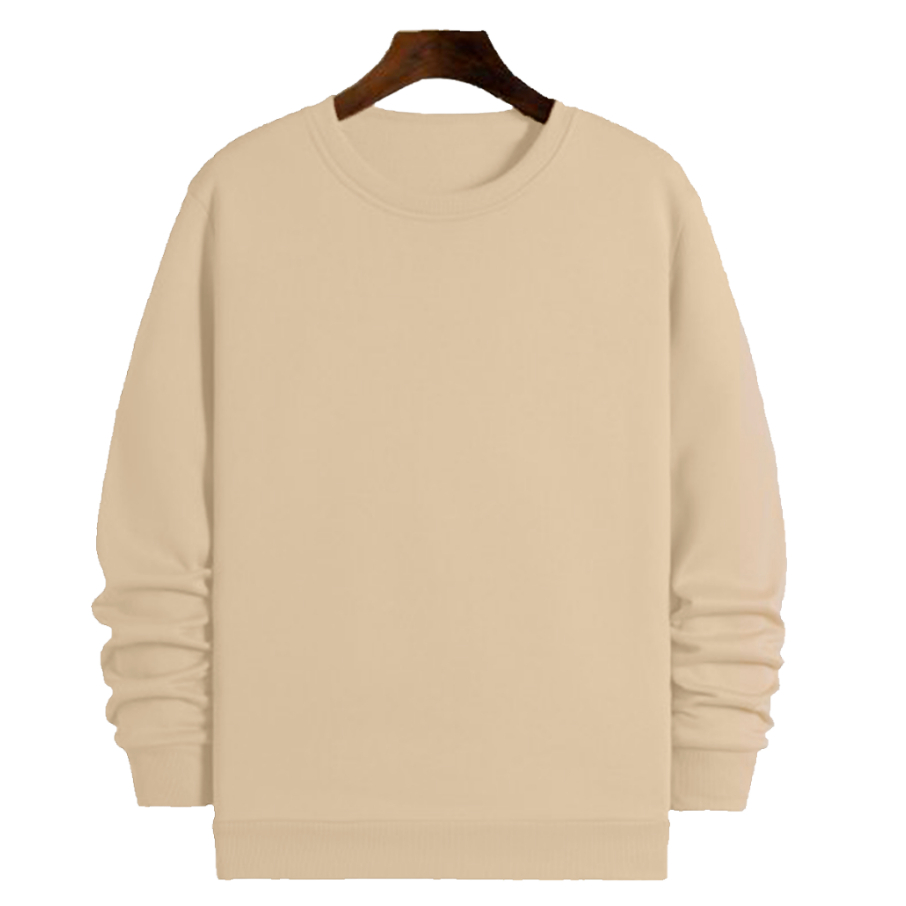 Moletom careca liso gola redonda unissex com ribana flanelado blusa de frio Promoção Estoque