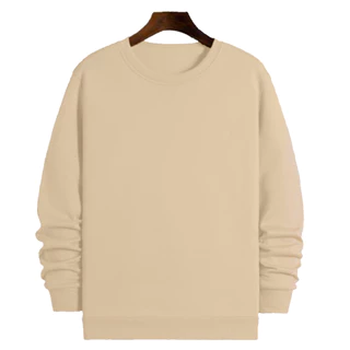 Moletom careca liso gola redonda unissex com ribana flanelado blusa de frio Promoção Estoque