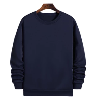 Blusa Moletom Careca liso gola redonda Premium unissex com ribana flanelado sem capuz de frio Promoção