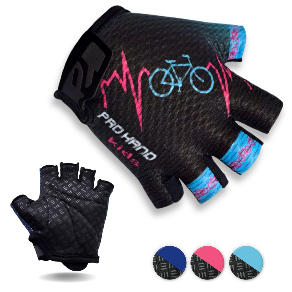Luva Bike Andar de Bicicleta Infantil Ciclismo Criança Kids Bmx Cores ...