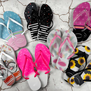 Chinela Feminina Casual para Dia a Dia e Verão 33 Ao 40 Personalizado Lançamento