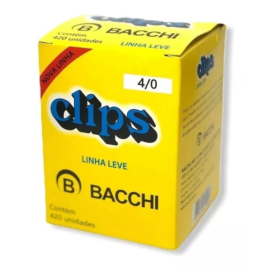 Clips N.4/0 Galvanizado Caixa com 500G / 420 Unidade / ACC | Shopee Brasil