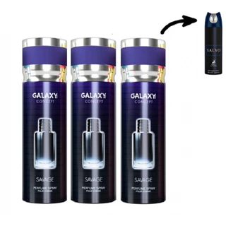 Perfume Spray Corporal Ãrabe - Galaxy Masculino Sauvage/Salvo - 200ml