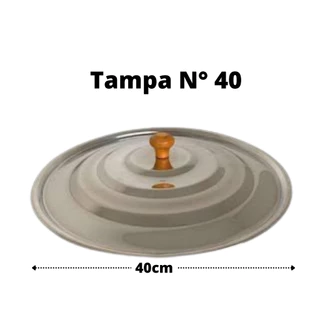 TAMPA DE ALUMINIO 40 CM