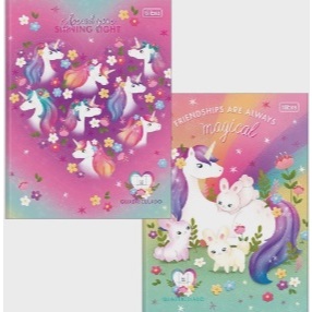 Caderno quadriculado 1X1 Blink (Unicórnio) brochura - 40 folhas Tilibra