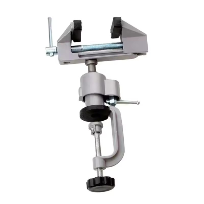 Mini Torno Morsa De Bancada Mesa Base Fixa - Profissional