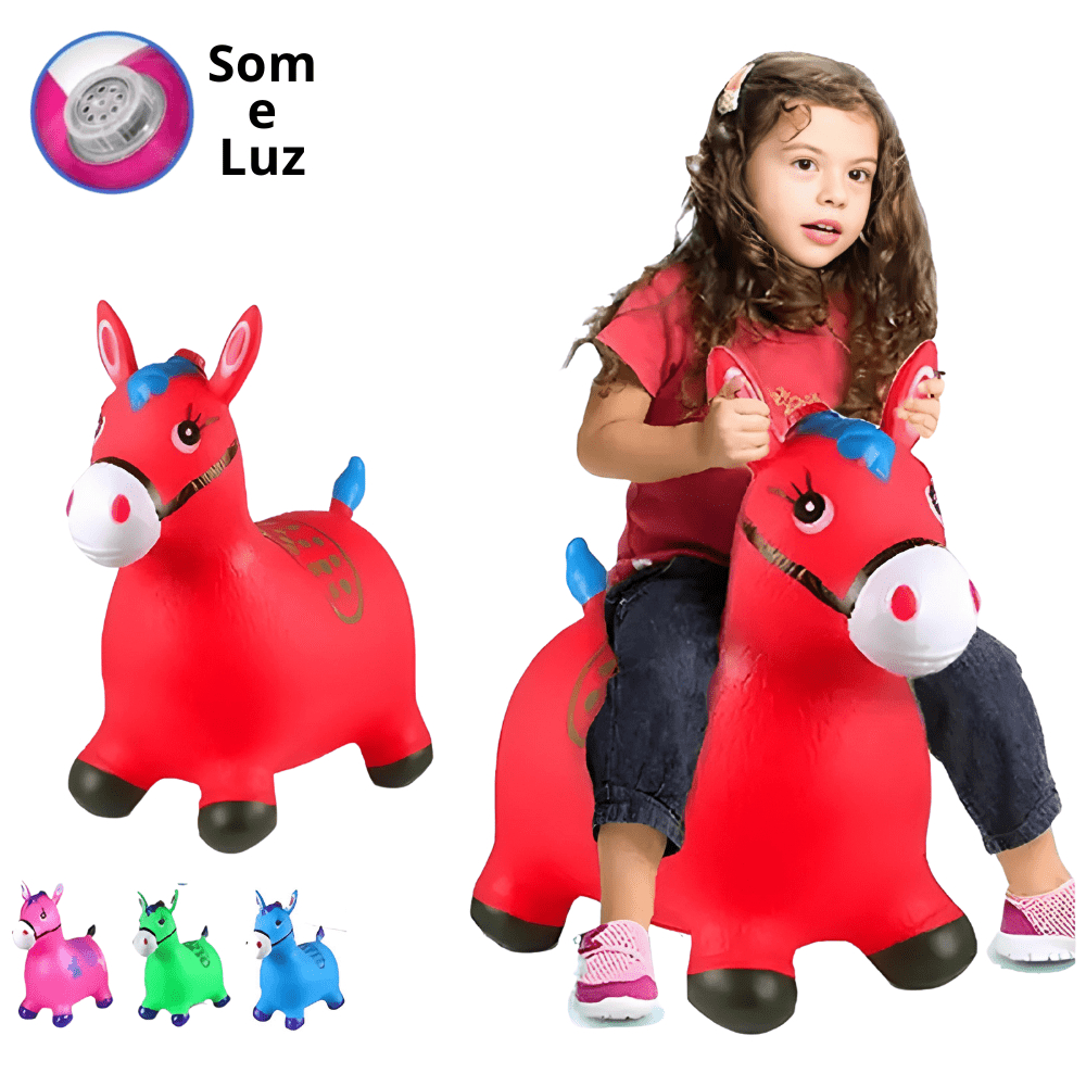 Cavalinho Upa Upa Burrinho Pula Pula Brinquedo Infantil Cavalo Vaquinha ...