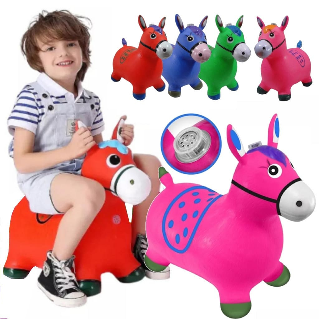 Cavalinho Upa Upa Burrinho Pula Pula Brinquedo Infantil Cavalo Vaquinha ...