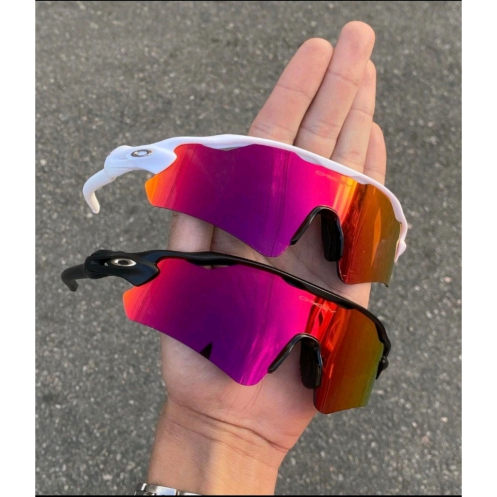 Óculos de Sol Radar EV Corrida Ciclismo Polarizado Brilho Reto Espelhado