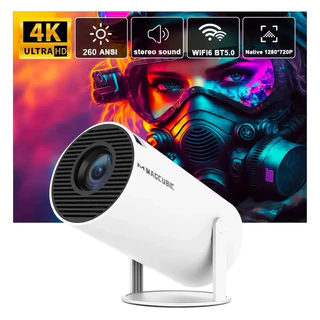 Projetor Hy300 Wifi 6 Suporta 4k 1080p Android 11 Portátil