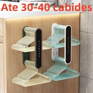 Supore Organizador De Cabide Rack Sem Furo Parede Abre Fecha Com Suporte Alto De Adesivos
