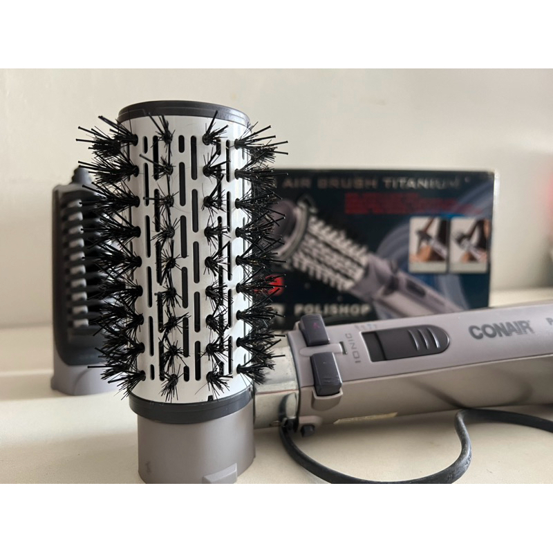 Rotating Air Brush Titanium Conair Polishop