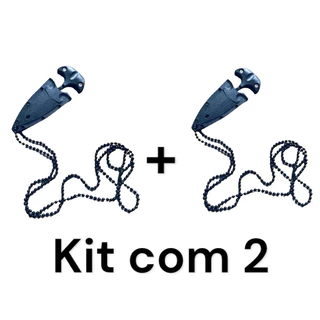 Kit 2 Mini Faca Com Conrrente Pescoço esporte