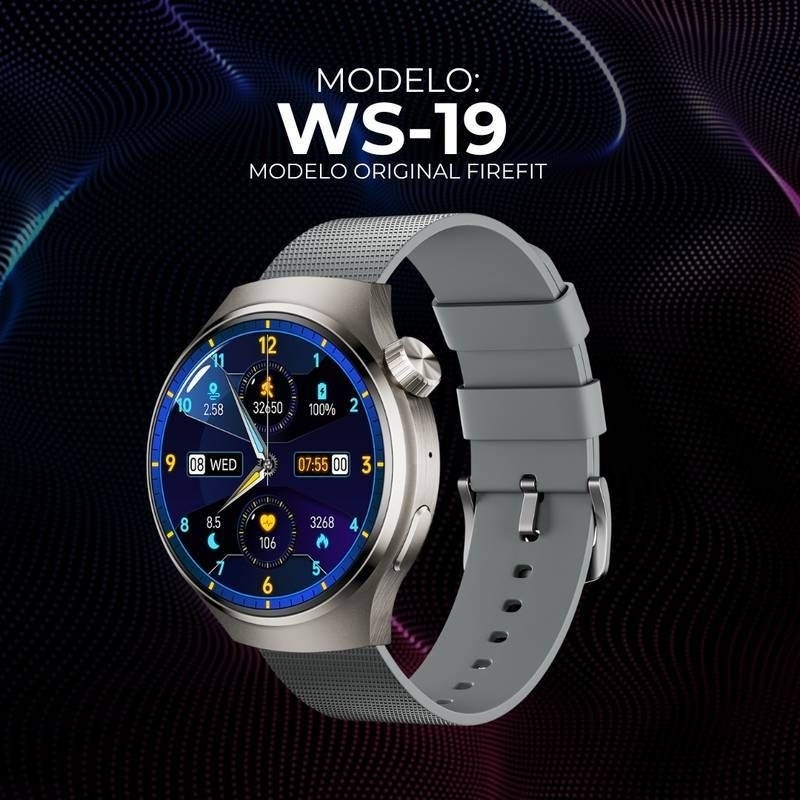 SMARTWATCH WS-19 DESIGN REDONDO C/ TELA AMOLED | Shopee Brasil
