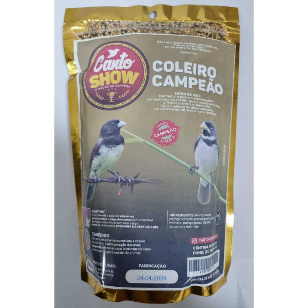Coleiro Campeão da Canto Show - 500g