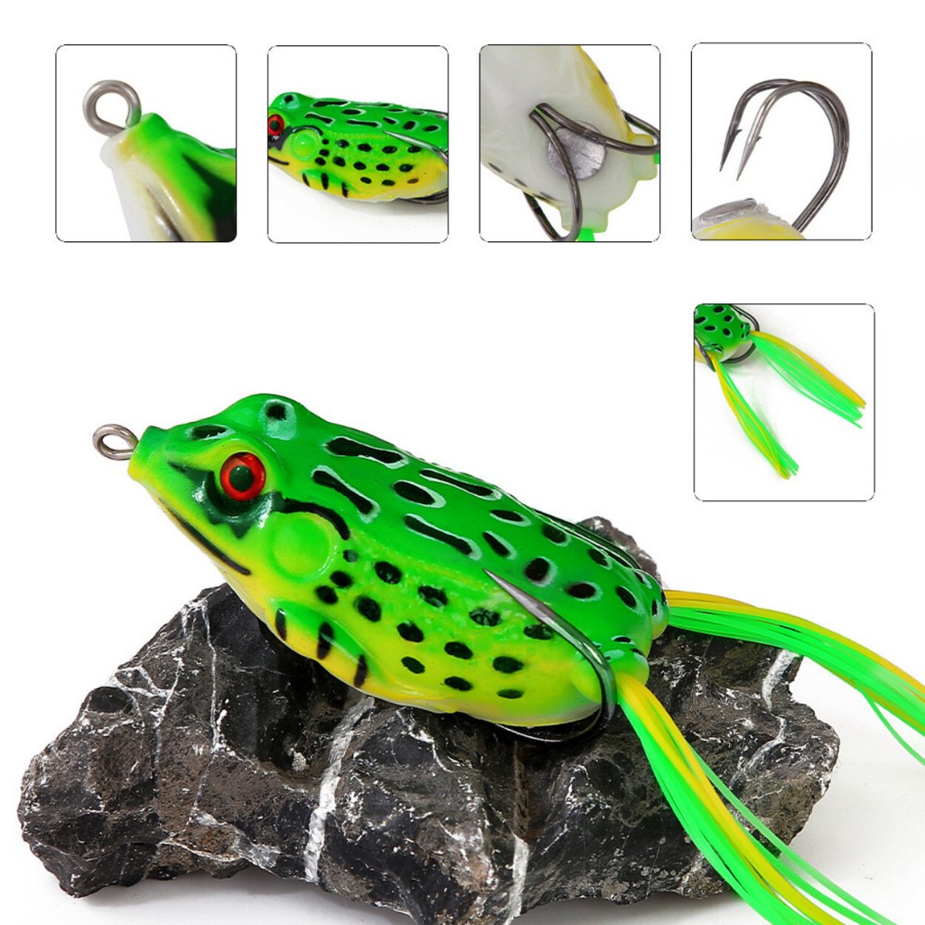 1,3,5 Sapo Artificial Para Pesca 4cm Com Anzol, Sapinho Frog Para