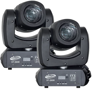 Kit 2 Moving Head Led Beam 100w Disco De Cores Com Prisma
