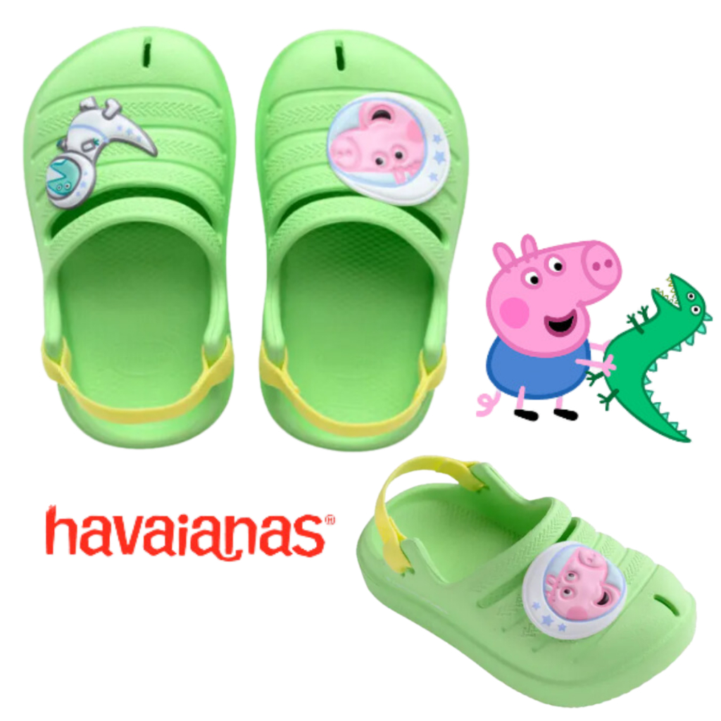 Tong à elastique n baby peppa pig beige Havaianas | La Redoute