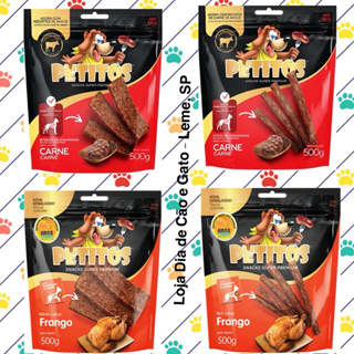 Bifinho e Palito Petitos Carne 500g super premium - petisco para Cachorro em Oferta na Shopee