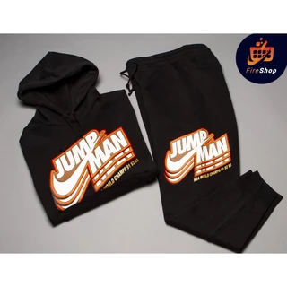 Conjunto Streetwear BASQUETEBOL JUMP MAN Moletom Calça - PREMIUM
