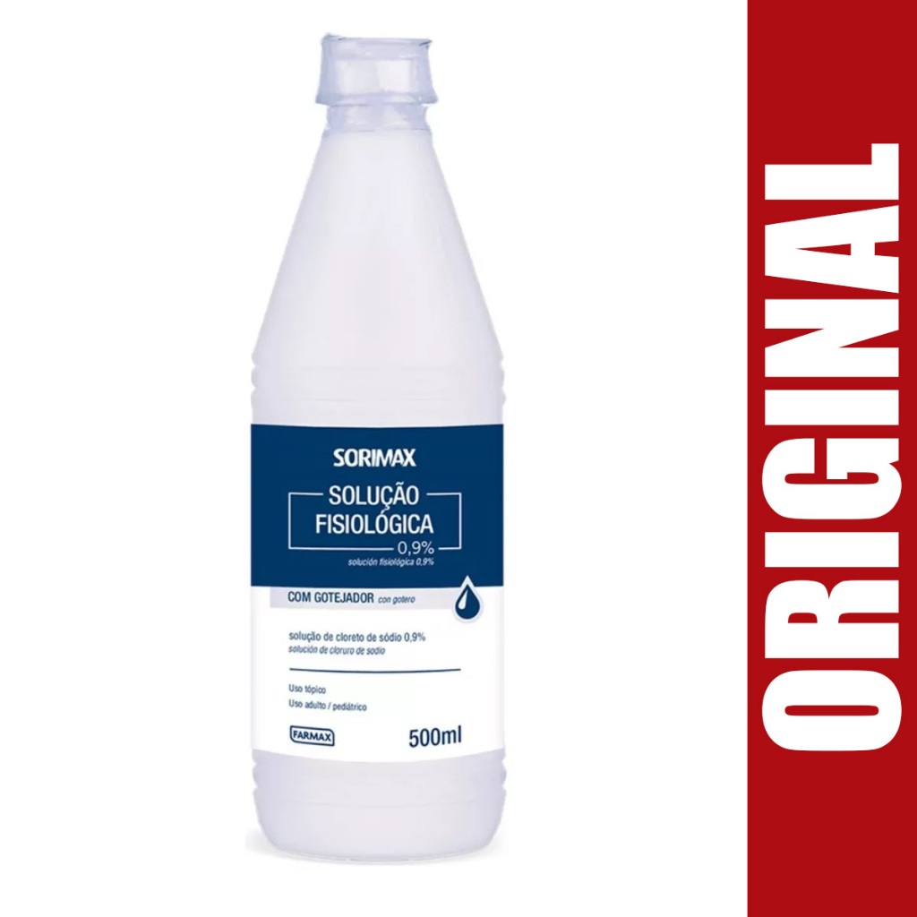 Soro fisiológico Sorimax Solução Fisiológica 0,9% Cloreto De Sódio ...