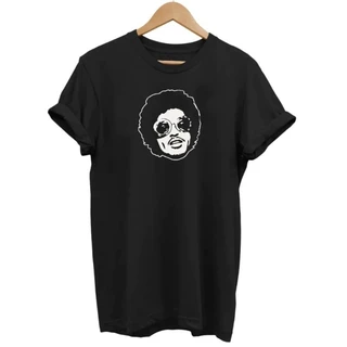 Camiseta Bruno Mars Rosto Óculos Camisa 100% Algodão Unissex Musica Show Brasil Fã Clube Blusa Casual Estampada Básica Tumblr Promoção Masculina Feminina Envio Rápido 02 Rei Pop Cantor Compositor Produtor Musical Dançarino Multi-instrumentista Americano
