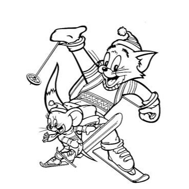 desenho para colorir tom e jerry