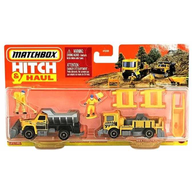 Matchbox Hitch & Haul Construction Zone Road Stripe King e