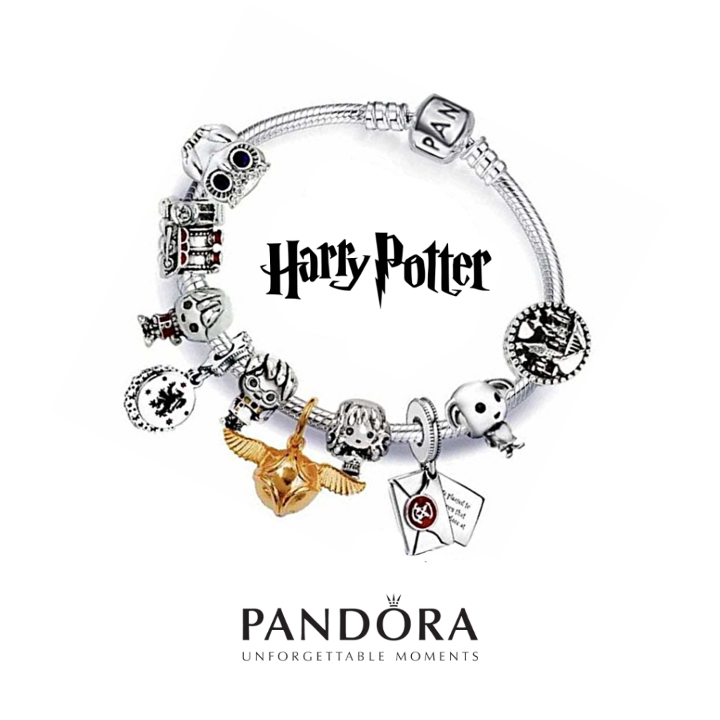 Envio 24h | Pulseira Pandora x Harry Potter em Prata | Shopee Brasil