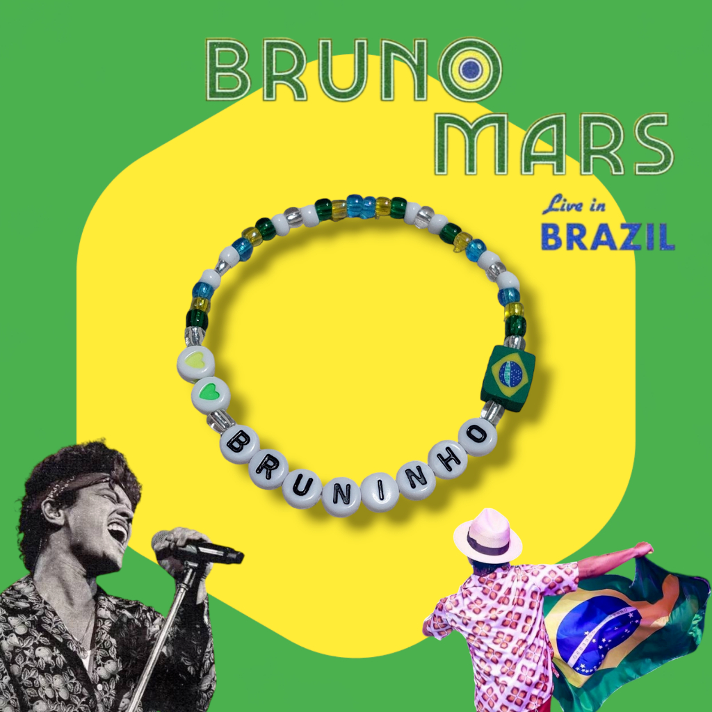 pulseira bruninho - brasil - bruno mars - friendship bracelet | Shopee