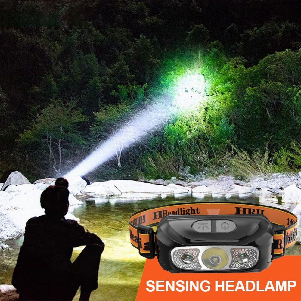 Lanterna Cabeça Premium Recarregavel Sensor Prova D'água