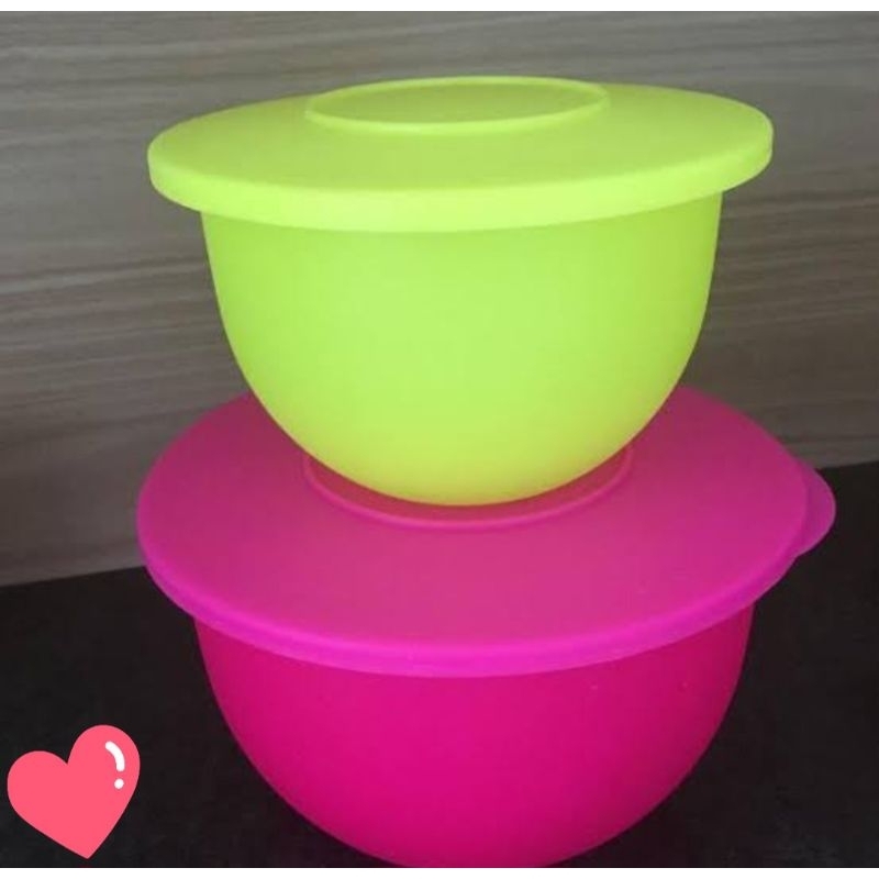 Kit 2 Tigelas Murano 2,5 litros neon Tupperware | Shopee Brasil