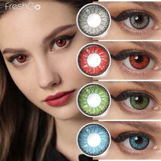 Freshgo NONNO Lentes De Contato Coloridas Cosplay Anual 14,5mm para maquiagem 2 Peças/1 Par Halloween Festa