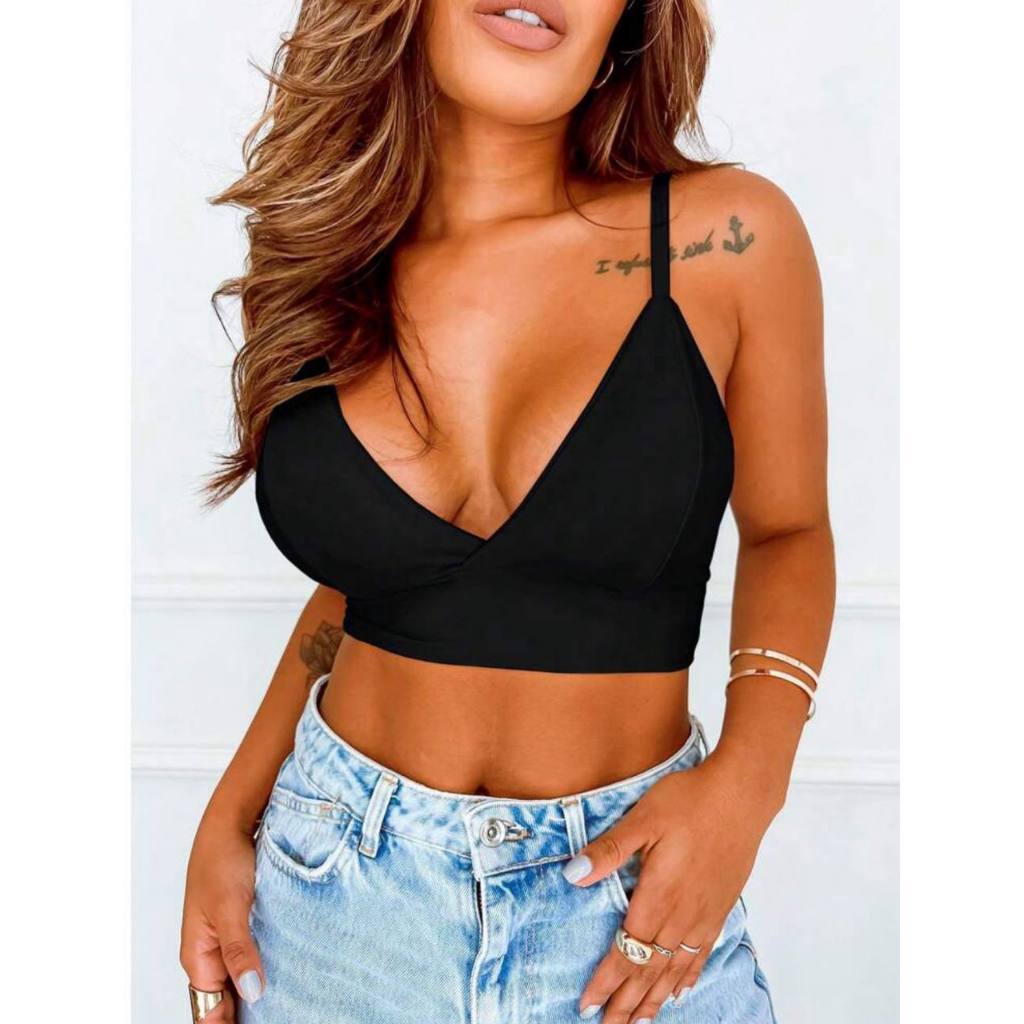 Top Cropped Com Bojo Feminino