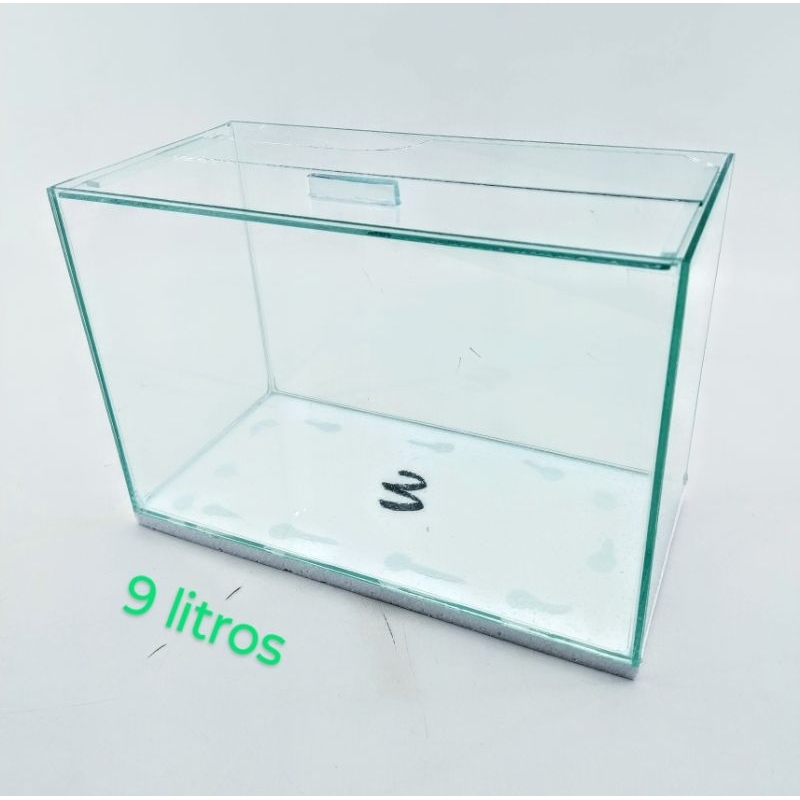 Aquario Retangular 30x15x20 Peixes Plantas 9Litros