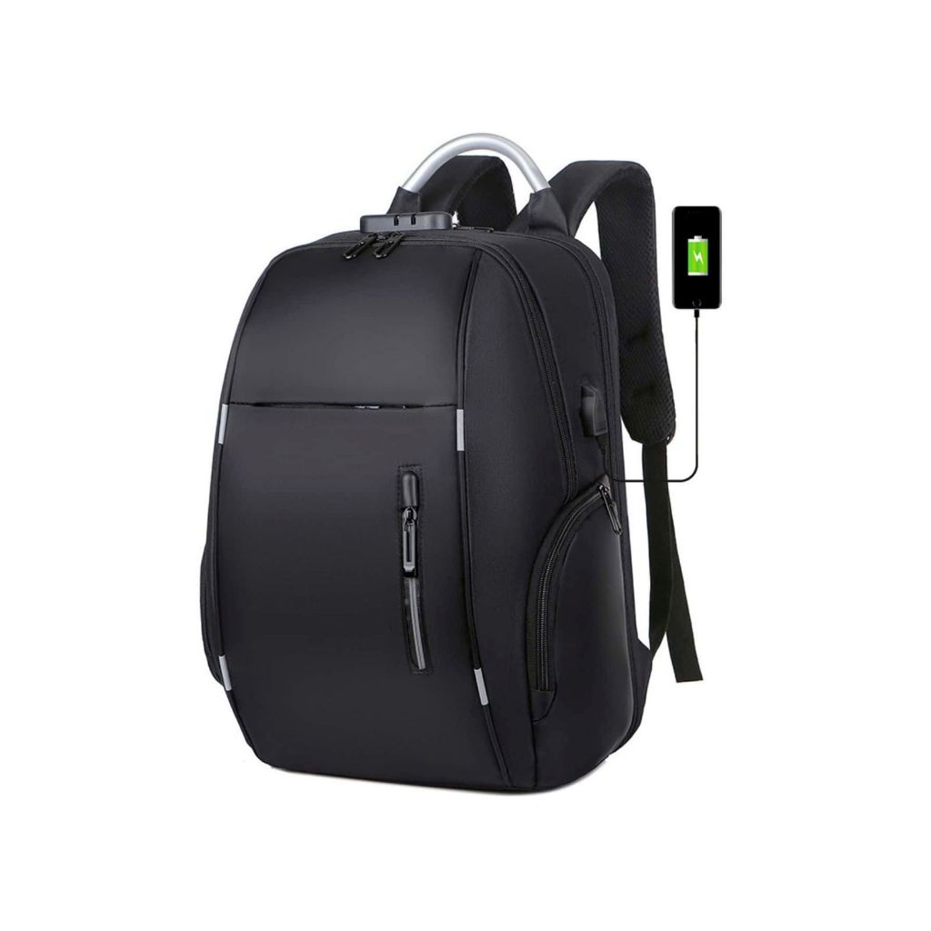 Mochila multifuncional recarregável USB de grande capacidade para homens, bolsa de ombro à prova d'água para reduzir a carga