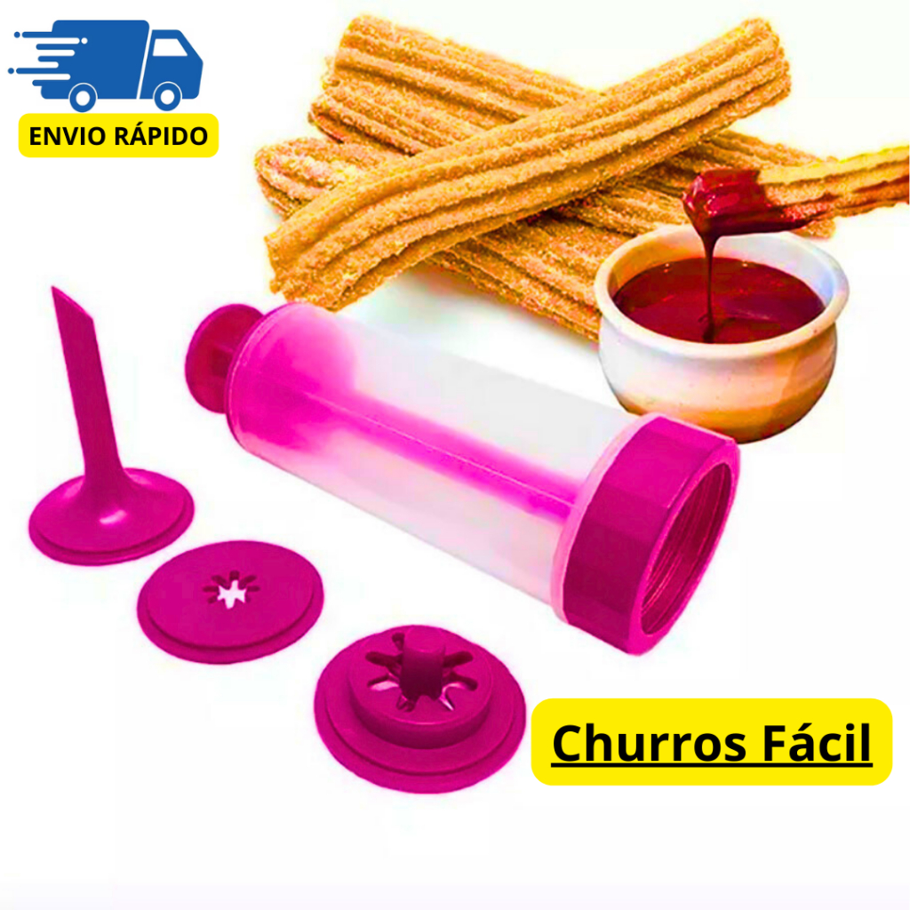 Maquina De Churros Facil Modelador Recheado Forminha Recheio Confeitaria Utilidades Para Cozinha