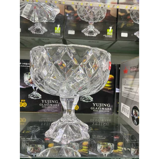 fruteira/centro de mesa de vidro mesa posta decoração