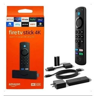 FIRE STICK 4K ORIGINAL AMAZON - Com Alexa e comandos de TV