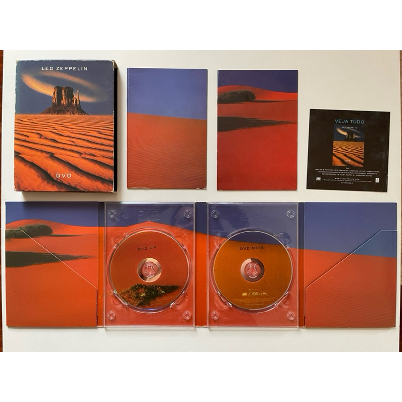 Led Zeppelin Dvd Duplo Nacional completo com todos os encartes | Shopee ...