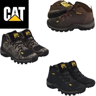 Bota Coturno Médio Caterpillar Para Segurança Adventure Masculina Robusta Sola de Borracha
